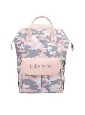 Mochila Pañalera Maternal Con Accesorios Rosada Lubabycas