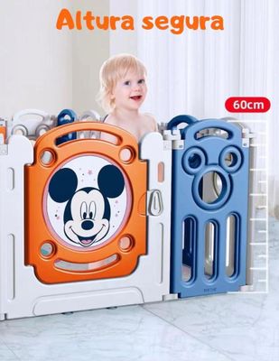 Imagen 2 del producto Corral 1.2*1.8m Rosado Con Alfombra Lubabycas