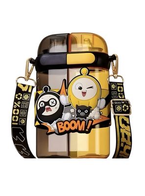 Botella de Agua Doble Niños 640ML Amarilla LuBabycas