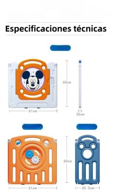 Imagen 2 del producto Corral 1.8*2.1m Rosado Con Alfombra Lubabycas