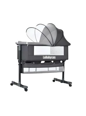 Cuna Colecho One Con Mosquitero Colchón Gris LuBabycas