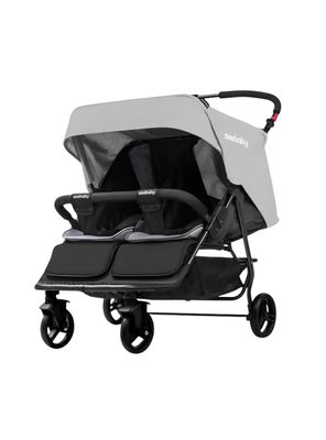 Imagen 2 del producto Coche Doble Reclinable 4 años Seebaby Gris LuBabycas