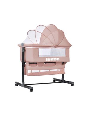 Cuna Colecho One Con Mosquitero Colchón Rosada LuBabycas