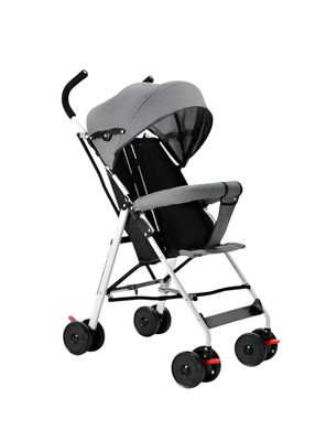 Imagen 2 del producto Coche Paragua Con Posa Vaso Swift Gris LuBabycas