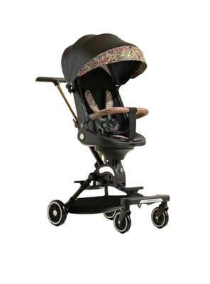 Coche De Paseo 360° 3 En 1 Reclinable Lubabycas Negro