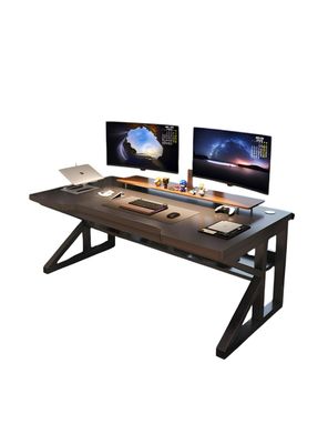 Imagen 2 del producto Escritorio De Madera Con Repisa Inferior 120x60x72cm Crown