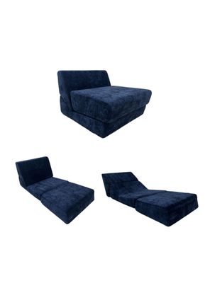 Imagen 2 del producto Sillon Sofa Cama Comprimido Convertible 3 en 1 K04 Azul