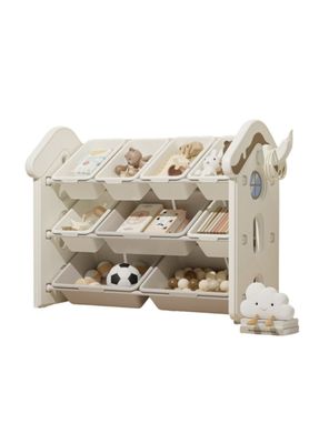 Imagen 1 del producto Estante Infantil Organizador De Juguetes Blanco By LuBabycas