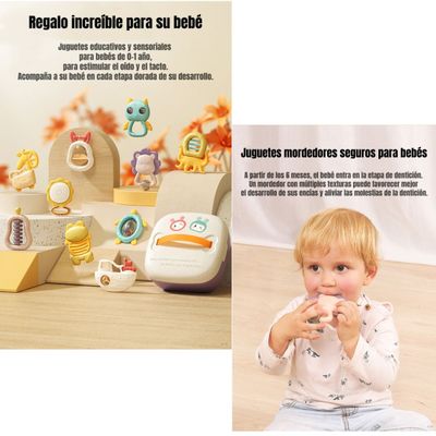 Imagen 2 del producto Mordedores Juguetes Sensoriales Educativos TM146 LuBabycas