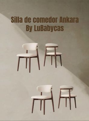 Imagen 2 del producto Pack 4 Sillas de Comedor Madera Café Ankara
