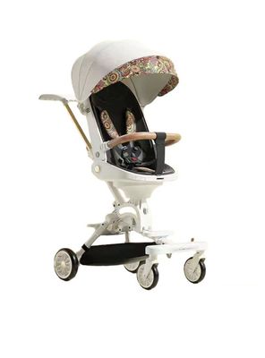 Coche De Paseo 360° 3 En 1 Reclinable Lubabycas Blanco