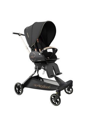 Coche De Paseo 360° Reclinable Astra Negro LuBabycas