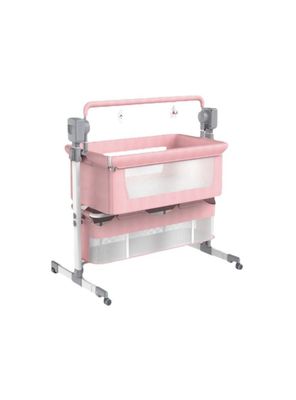 Cuna Colecho Mecedora Eléctrica Rosada Lubabycas