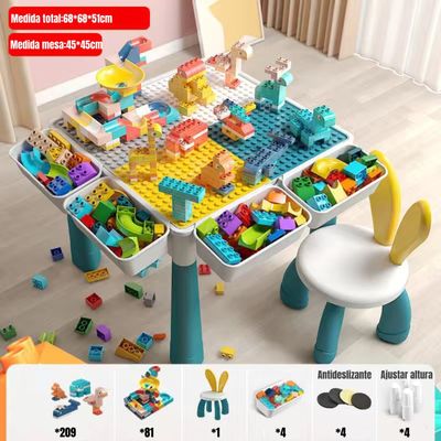 Imagen 2 del producto Mesa de Bloques 209 Piezas y 1 Silla By LuBabycas