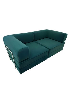 Sillon Sofa Cama Comprimido Combinable 203cm K17 Verde