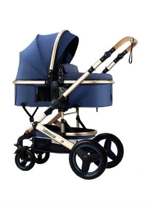 Coche Cuna Moisés Con Accesorios Lubabycas Azul