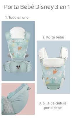 Imagen 2 del producto Portabebé Ergonomico 6 En 1 Azul By Lubabycas