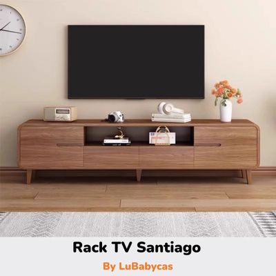 Imagen 2 del producto Mueble De TV Rack Madera 200cm Santiago By LuBabycas