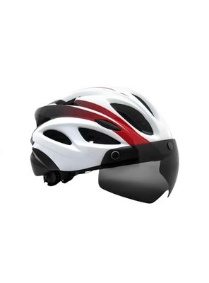 Casco Bicicleta Adulto Con Visera Magnética Blanco RS Antule