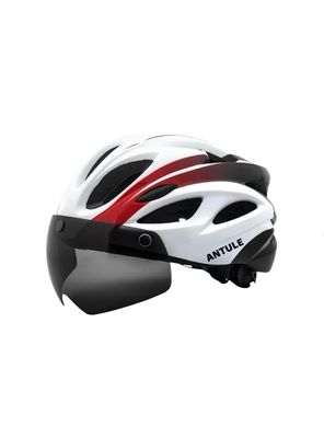 Imagen 2 del producto Casco Bicicleta Adulto Con Visera Magnética Blanco RS Antule