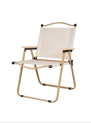 Imagen 1 del producto Silla Plegable Camping Con Bolsillo Playa Picnic Beige Kemi