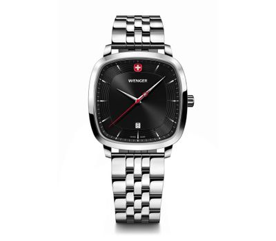 Reloj Vintage Classic acero dial negro Wenger
