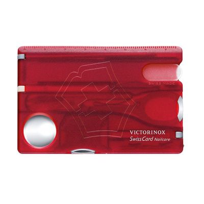 Swisscard Nailcare rojo Transparente Victorinox
