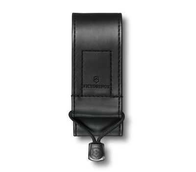 Estuche de cuero café para cinturón, 91 mm.