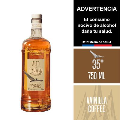 Pisco Alto del Carmen Vanilla Coffee 35º 750cc