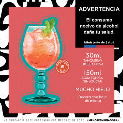 Imagen 2 del producto Gin Tanqueray Bossa Nova 700cc