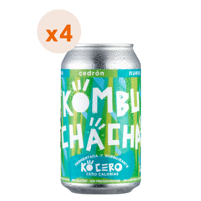 Imagen 2 del producto 4x Kombuchacha Cedrón Lata 350cc