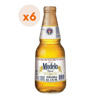 6X Cerveza Modelo Especial Botellín 4,5° 355Cc