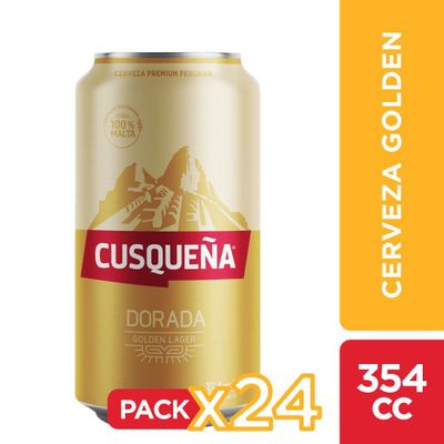 24X Cerveza Cusqueña Lata 4,8° 354Cc Cervezas Tradicionales