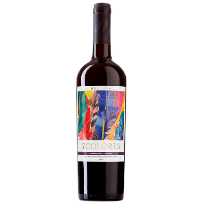 Vino 7 Colores Reserva Carmenere-Cinsault 13° 750cc