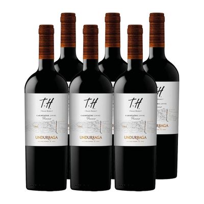 6X Vino Undurraga Th Carmenere 750Cc Vinos Tintos