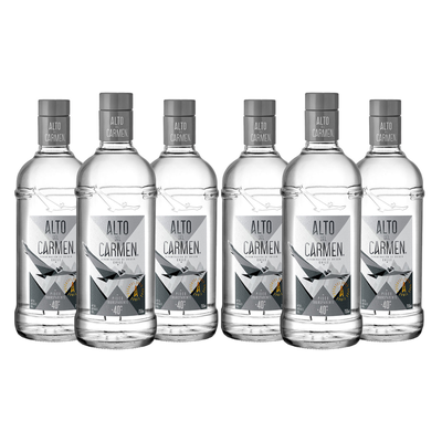 6x Pisco Alto Del Carmen Transparente 40° 750cc
