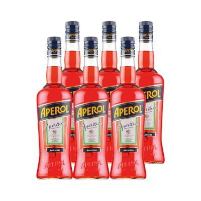 6x Licor Aperol Aperitivo 11° 750cc