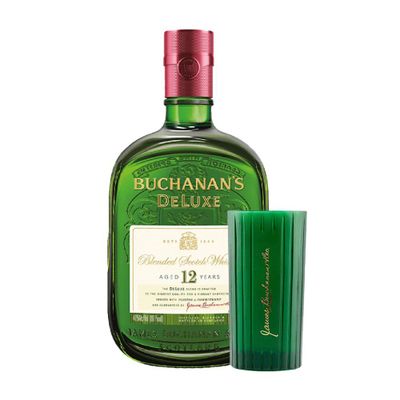 Pack Whisky Buchanans 12 Años 750cc + Vaso de Regalo