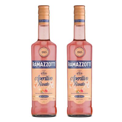 2x Licor Ramazzotti Aperitivo Rosato 15° 700Cc