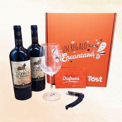 Imagen 1 del producto Caja de Regalo TDP - 2 Carmenere GR + Copa + Descorchador