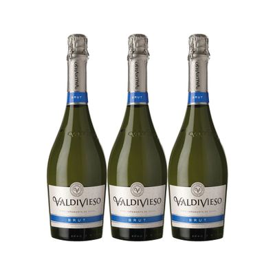 3x Espumante Valdivieso Brut 12° 750cc