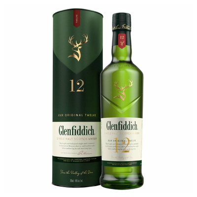 Whisky Glenfiddich 12 Años Single Malt 43° 750Cc
