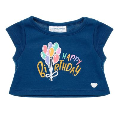 Imagen 2 del producto Polera Build a Bear cumpleaños azul globos