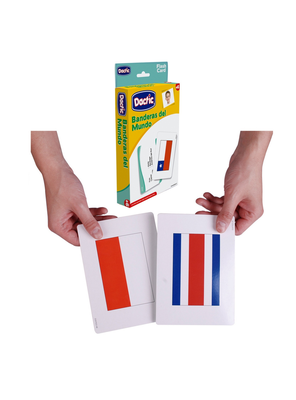Juego didáctico DACTIC láminas banderas del mundo 60 piezas