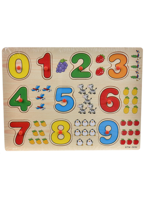 Imagen 2 del producto Rompecabezas madera números grandes coloridos