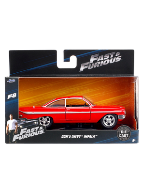 Vehículo R Y F8 1961 Chevrolet Impala 1:32 Jada