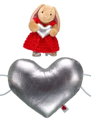 Imagen 2 del producto Muñequera Build a Bear corazón plateado felpa suave