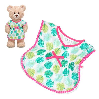 Salida de baño Build a Bear hojas palmeras para peluches