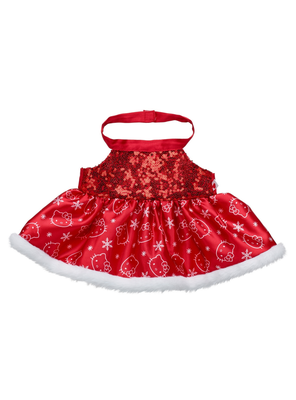 VESTIDO SATIN HELLO KITTY ROJO SANRIO BUILD-A-BEAR