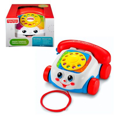 Teléfono didáctico Fisher Price clásico con sonido